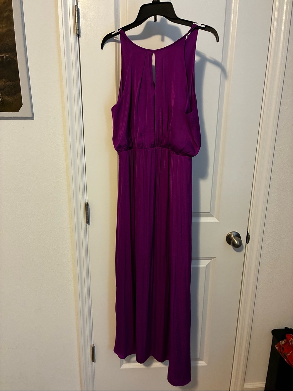 Jennifer Lopez Fuchsia-Purple Sleeveless Maxi Dress